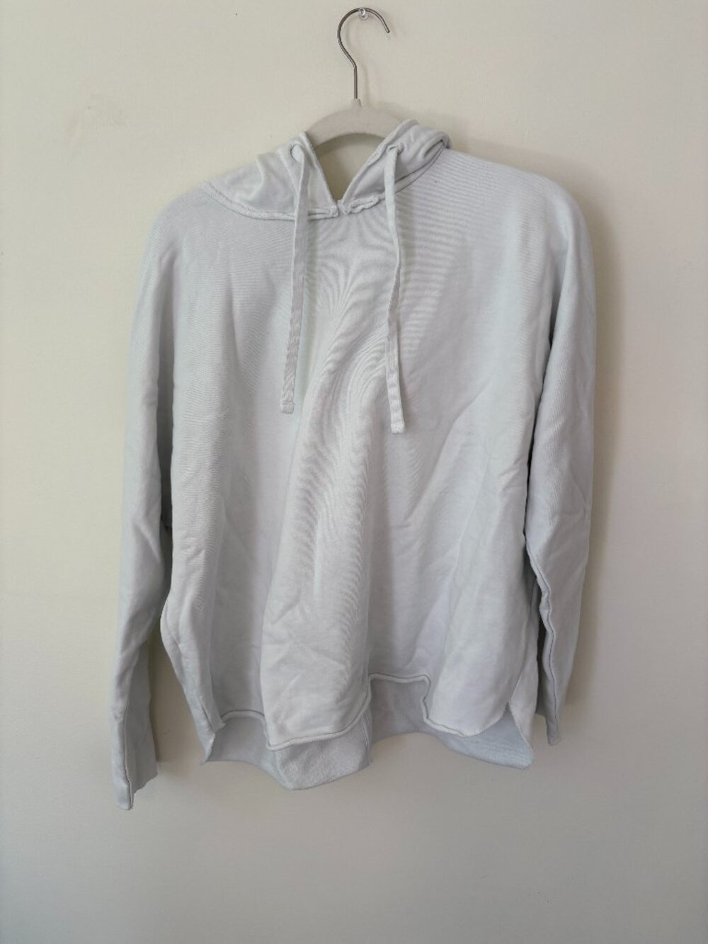 Quince Organic French Terry Hoodie | Size Medium | Classic White